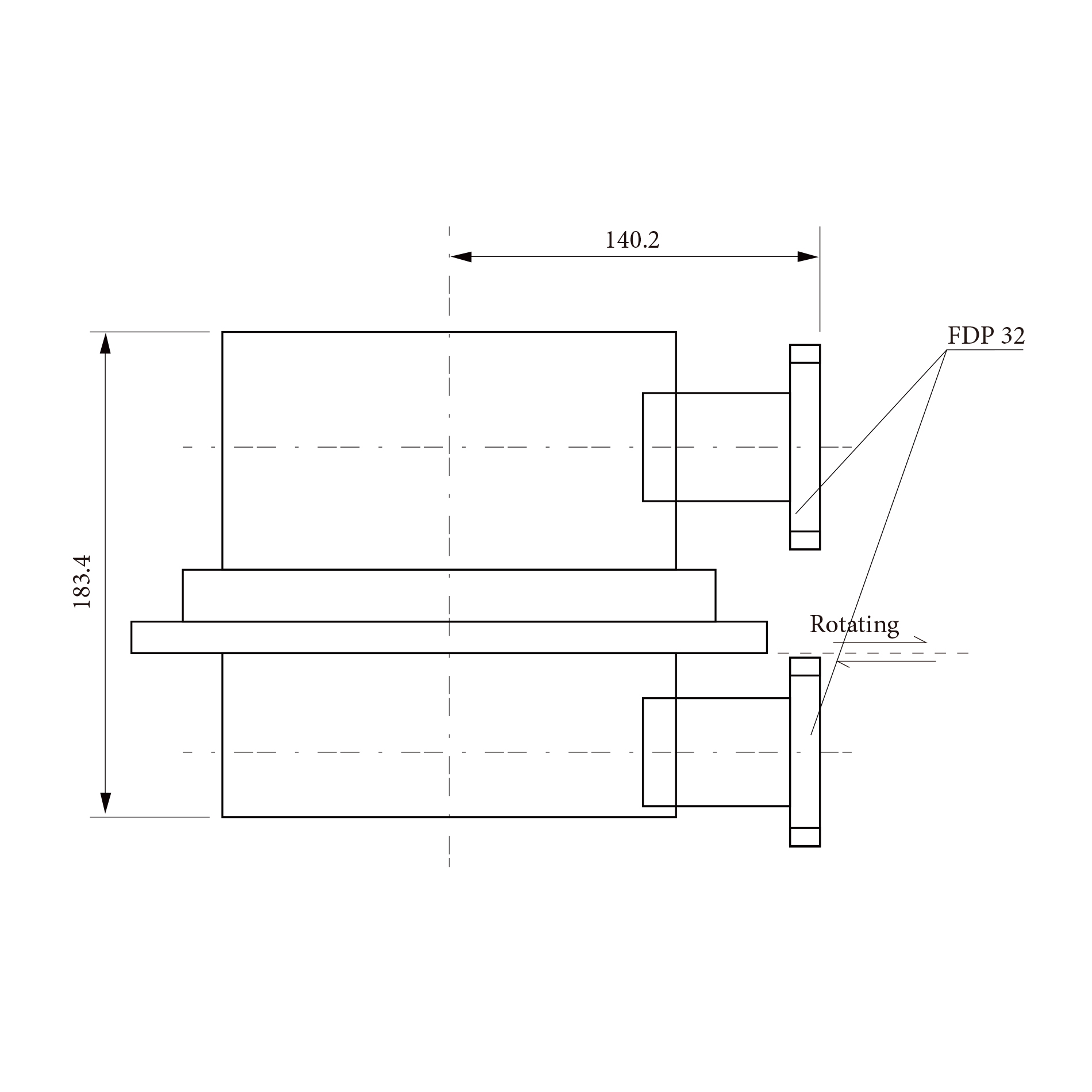 ��·������ת��ŦRJ153133 2.7 - 3.2 GHz FDP32����