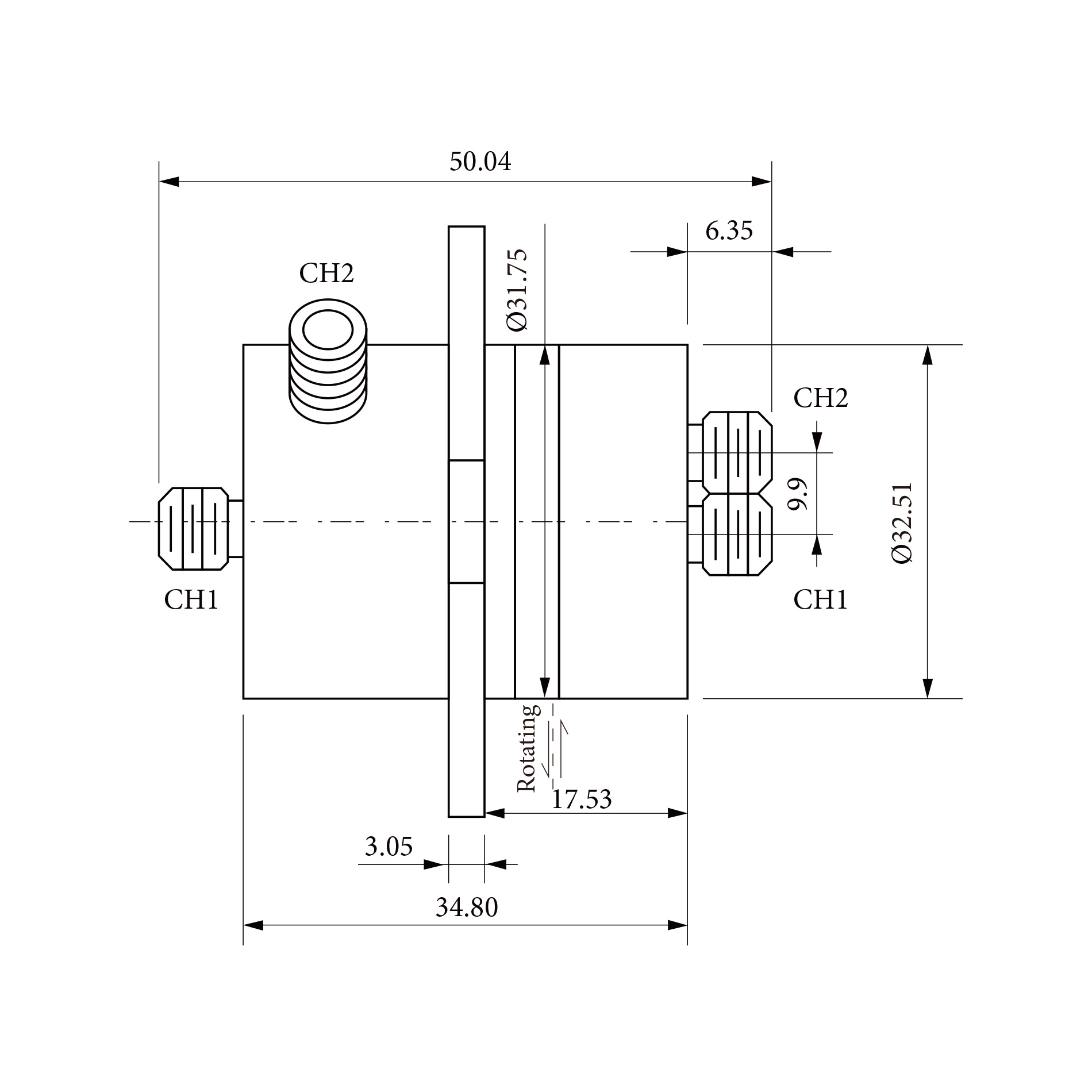 ˫·ͬ����ת��ŦRJ518218 1CH��0-14.5GHz 2CH��0-13GHz SMA
